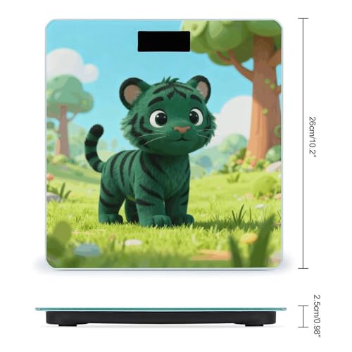 Báscula digital de baño con pantalla LCD y base antideslizante miniatura 2
