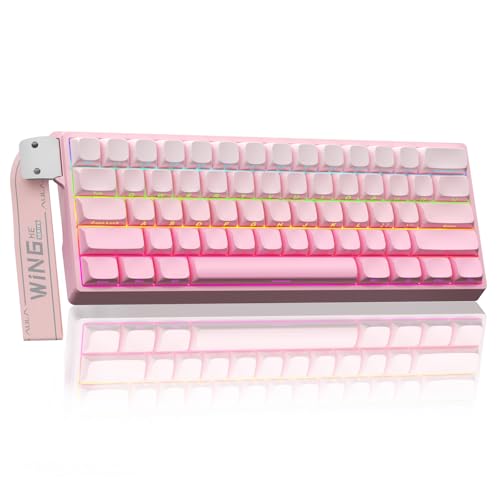 Image of Aula WIN60 HE - 60% Mechanical Gaming Keyboard Wired, Hall Effect Magnetic Switch Hot Swappable,8000 Hz Polling Rate, RGB Keyboard 60 Percent Compact Design for PC (Gradient Pink)