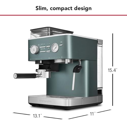 KitchenAid-Semi-Automatic-Espresso-Machine-with-Burr-Grinder-25L-Juniper-KES6551JP KitchenAid Semi Automatic Espresso Machine with Burr Grinder 25L Juniper KES6551JP
