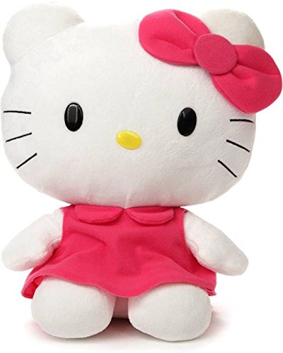 Cute Kitty Cat Soft Stuffed Plush Toy for Kids Girls (Size: 28 cm, Color: Red)