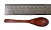 Brccee AC Mini Wooden Condiments Ice-cream Sugar Salt Spoons Small Spoons Red Wood (50)