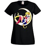 hollywood t shirt yellow Manufactured in berlin TRVPPY Damen T-Shirt Modell Sailor Moon Farbe Schwarz Größe XL
