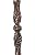 Stair Part Shop - 5/8" Round - Ornate Hollow Iron Baluster -ÊCrown - Antique Copper