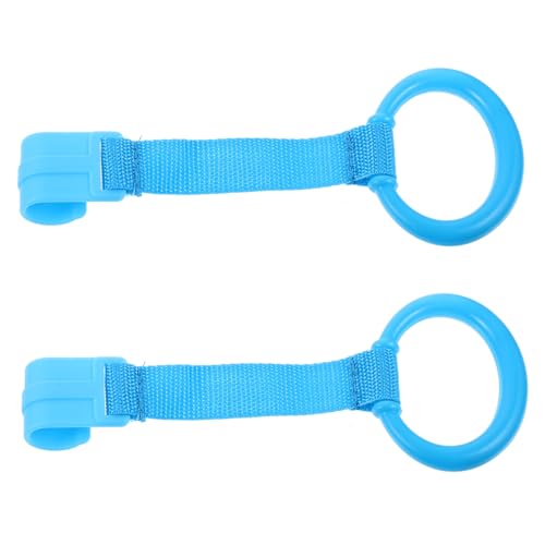 Abaodam Toddler Pull Tab 2pcs Crib Bed Hanging Rings Infants Bed Pull Ring for Exercise
