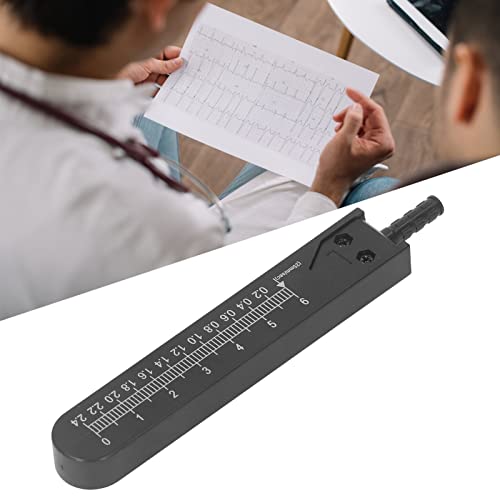 EKG-Tool, EKG-Messschieber, Messwerkzeug mit Lineal, Elektrokardiogramm-Entwurfsteiler für die Krankenpflege (schwarz), Bremssättel (Schwarz)