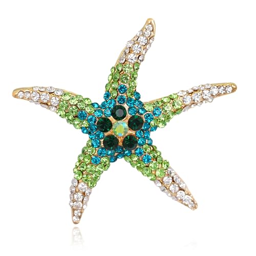 Broche étoile de mer en perles, un souvenir poétique des vacances d'été