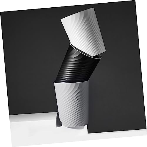 Caneca de basura rectangular de plástico negro 10L miniatura 7