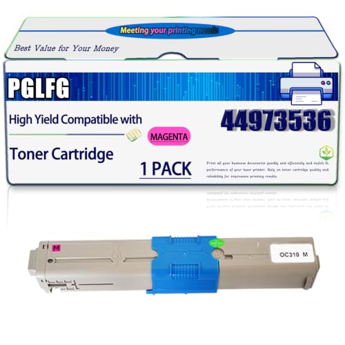 Image of Compatible for Okidata OKI 44973536 44973535 44973534 44973533 Toner Cartridge Work for C301 C301dn C321 C321dn MC332 MC332dn MC342 Printers, High Yield 2200 Pages, with Chip (1 Pack Magenta)