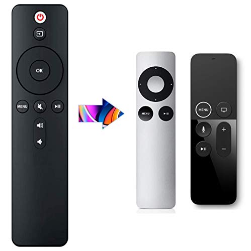 aarooGo Replacement Remote with TV Power+Volume for APL TV Player A1842 A1625 A1427 A1469 A1378 A1218 MD199LL/A MC572LL/A MC377LL/A MM4T2AM/A MM4T2ZM/A