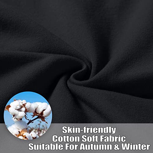 SANTINY Women's Cotton Sweatpants Yoga Lounge Casual Pants Open Bottom Sweat Pants for Women with Pockets4