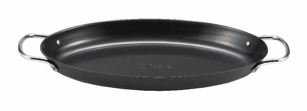tepro Grillzubehör Grillpfanne oval mit Antihaftbeschichtung, induktionsgeeignet
