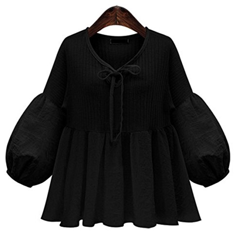Lantern Manche noir XXXXL fini les bras serrés en grande taille