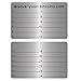 immagine 4Save-Your-Bitcoins Hardware Wallet Seed Phrase - Piastra Metallica di ripristino in Acciaio Inox (V4A), Kit con 1 Piastra + Penna Grafica