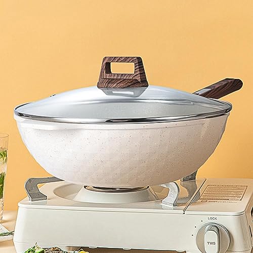 Wok Antiadherente de 12.6 Pulgadas con Tapa de Vidrio miniatura 2