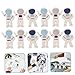 DIYEAH Space Party 24pcs Astronaut Shaped Erasers for Spaceship Toy Lovers and Boys and Girls