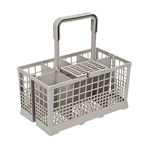 Invero® Universal Dishwasher Cutlery Basket ideal for Carrera Eurotech, Homark, Lendi, Powerpoint, Servis, Baumatic, Bosch, Neff, Siemens, Tecnik and more (24cm x 14cm x 12cm)