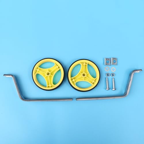 Ruedas de Entrenamiento para Bicicleta SHERCHPRY, Juego de Ruedas Auxiliares con Soporte Silencioso y Luz Intermitente Amarilla, Compatible con Bicicletas de 12 a 20 Pulgadas miniatura 5
