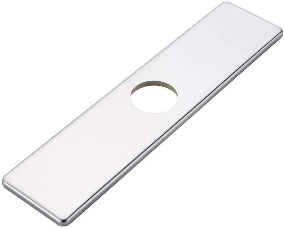 10 Inch Kitchen Or Bathroom Sink Faucet Base plate Hole Cover Deck Plate Escutcheon Chrome Square 304 Stainless Steel