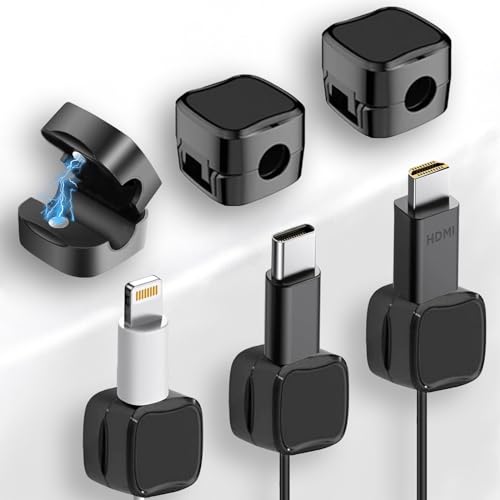 AiQInu 80 Pezzi Clip per Cavi, Fermacavi Adesivi Cable Organizer