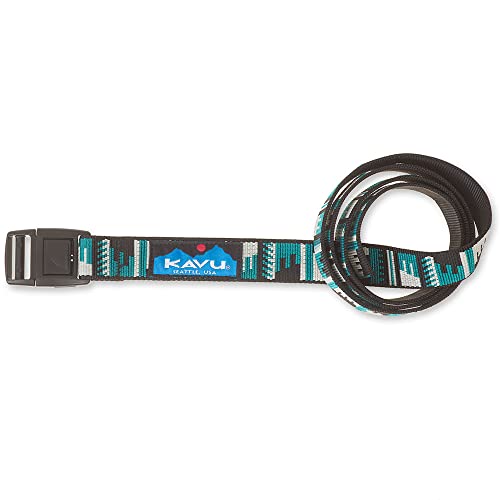 Kavu Burly Belt 1 Inch Nylon Adjustable Waist - Made In America-Teal Vibes #TOP23