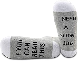 1 Pair Adult Humor Gift If You Can Read This I Need A Blow Job Funny Socks Gifts For Him Blow Jobs Socks Naughty Socks