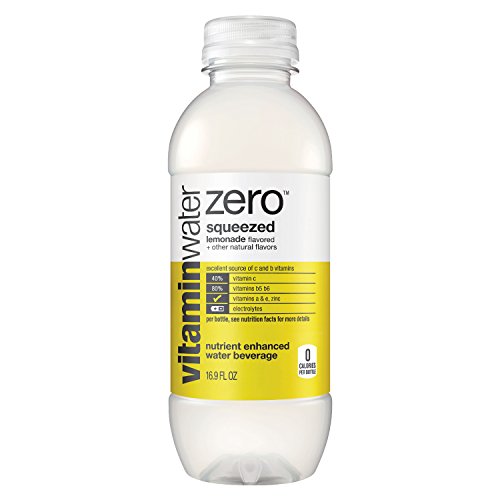 vitaminwater zero squeezed, electrolyte enhanced water w/ vitamins, lemonade drinks, 16.9 fl oz, 6 Pack