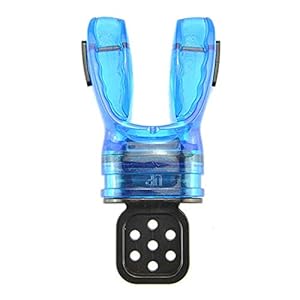 Anwangda Moldable Duiken Duik Mondstuk, Scuba Duiken Siliconen Moldable Snorkel Beet Mondstuk Vervanging, voor Regulator Diver Apparatuur Snorkelen Accessoires (Blauw)