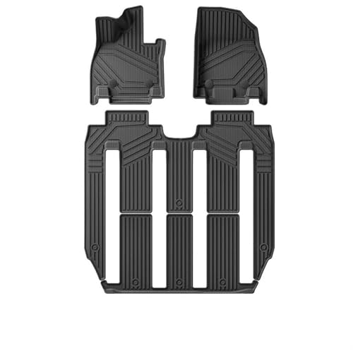 Tapis de voiture haut de gamme en TPE pour Xpeng X9 7 places noir