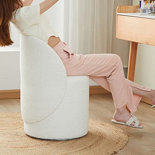 Taburete de maquillaje giratorio de alta gama para tocador elegante 5