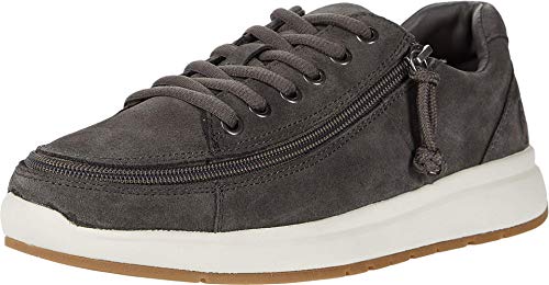 BILLY Footwear Comfort Suede Lo Grey 8.5 W