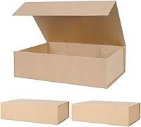 Vista 57 de Aimyoo Caja de regalo plegable azul marino con tapas de cierre magnético 13.8x9x4.3 pulgadas, cajas grandes para propuesta de dama de honor