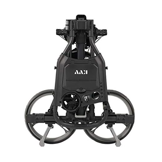 KVV 3 Wheel Compact Flat Folding Design Golf Push Cart with Lightweight and Sturdy Aluminum Frame