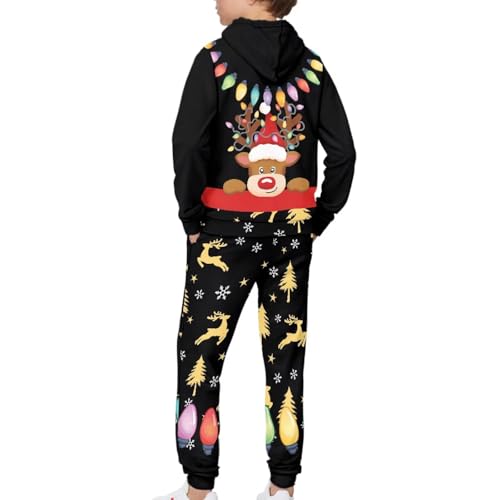 Kids Tracksuit School Sport Sweatshirt Sweatpants with Pockets4