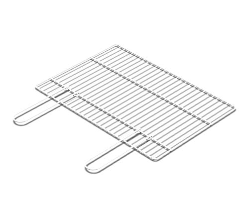 Sarom - Rejilla De Cocción Cromada 58 X 40 Cm Para Barbacoa, Acero