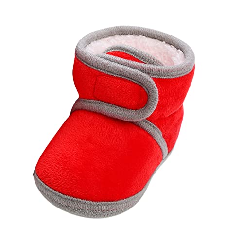 Generisch Baby Stiefel Fleece Winterstiefel Mit Klettverschluss...