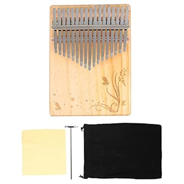 Capa do livro ARTIBETTER 17 Chaves Dedo Dedo De Piano Piano de Polegar Mbira 17 Chaves Portátil Com Sintonia Martelo de Piano Mão de Madeira para As Crianças E Adultos Iniciantes Estilo 1