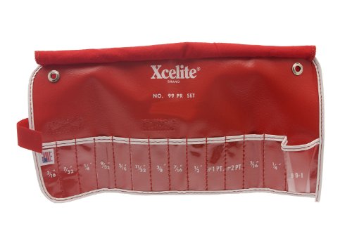 Xcelite 99K Empty Canvas Case for 99PR Tool Roll Kit, 13-7/8" Length x 6-7/8" Width, Red image 3