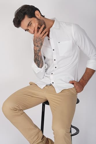 Image of Men's Solid Formal Shirts for Men | Plain Shirts for Men | Regular Fit | Full Sleeves Shirts for Men | Cotton Formal Shirt | Shirts for Men | with Pocket & Without Pocket | Soft Fabric