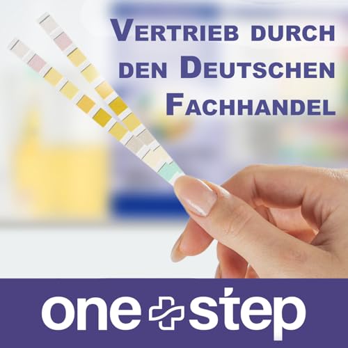 30 Stück One+Step Urin Teststreifen für 10 Parameter I Mit Farbkarte für genaues hygienisches Ablesen I Keton, Glukose, Bilirubin, spez. Dichte, Blut, pH, Protein, Urobilinogen, Nitrit, Leukozyten