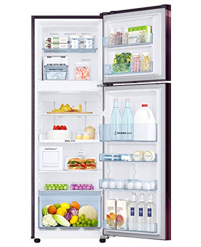 Image of Samsung 265 L 3 Star Inverter Frost Free Double Door Refrigerator(RT30A3A234R /HL,Rythmic Twirl PLUM)