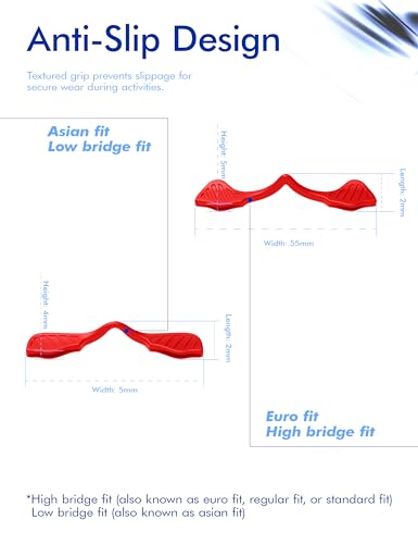 Image of SAUCER Replacement Nose Pieces Pads for Oakley Wind Jacket 2.0 OO9418 Sunglass
