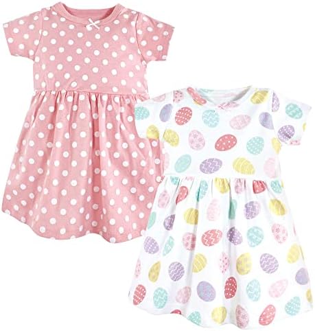 Hudson Baby baby girls Hudson Infant Girl Cotton Dresses, Easter Eggs, 6-9 Months Casual Dress, Easter Eggs, Months US