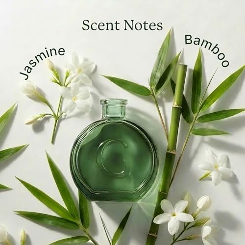 Image of Morning Dew Reed Diffuser Set | Jasmine & Bamboo Notes | 100 ml with 6 Fiber Reed Sticks | Long-Lasting Home Fragrance (Up to 60 Days) | Air Freshener for Room, Bedroom & Bathroom