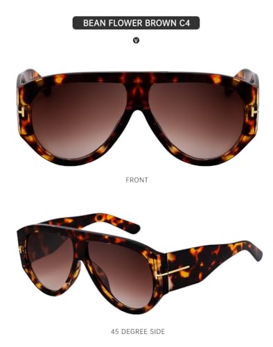 Men's Large Frame Sunglasses, Full Frame Retro Oversized Sunshade, Suitable for Driving, Outdoor, Beach use-C93