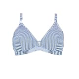 Laura By Janine Robin   Haut de Maillot de Bain Triangle à Armatures Belles Rives 100EF   Bleu   Marque Française   Haute Qualité