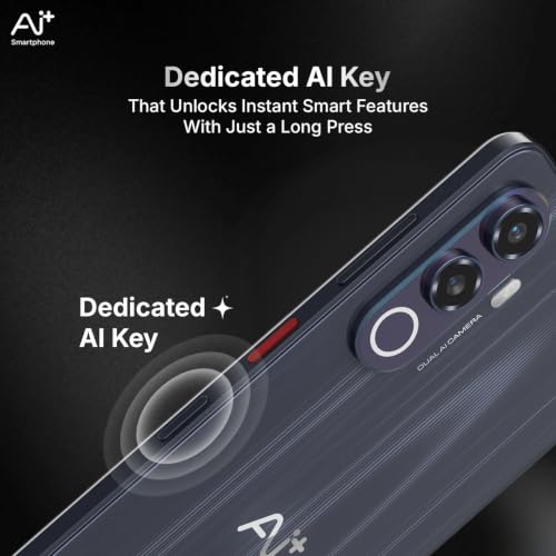 Image of AI+ Nova 2 Neo 5G Smartphone, 128 GB, Black, Android 16, 4 GB RAM, Mediatek Dimensity 6300, 2.4 GHz, 6.745 Inch HD+ Display