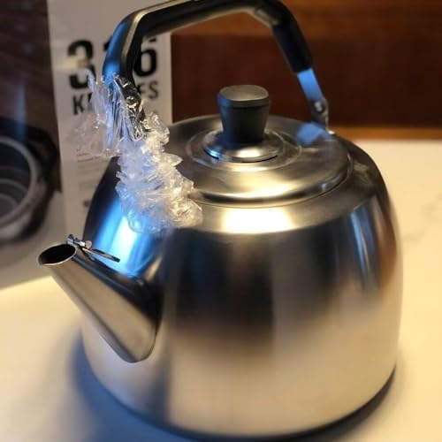 Stainless Steel Tea Kettle for Stove Top, 5L/6L with Bakelite Handle & Whistle, Durable Grade 316 Teapot for Gas Stoves, Perfect for Tea Lovers