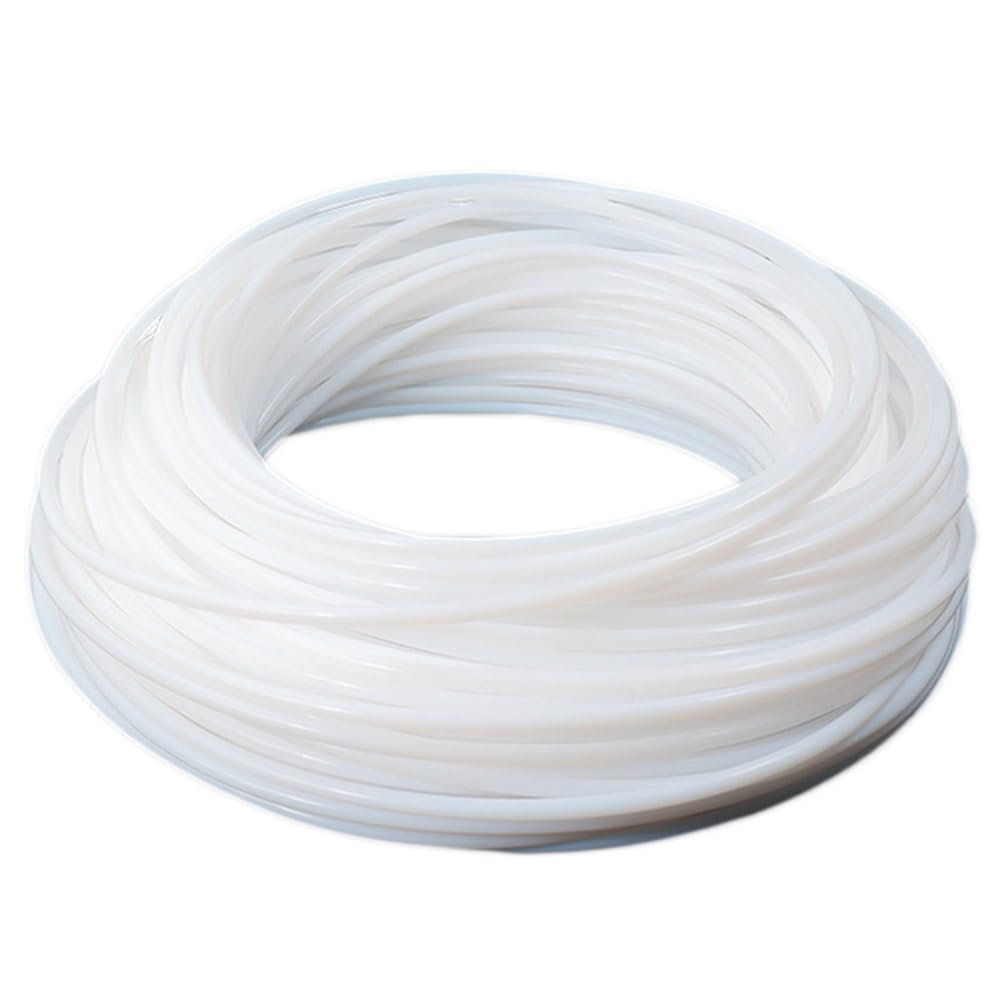 DFDPAXL Teflon Solid Round Sealing Line Diameter 4-6Mm, White PTFE Plastic Rope Weight 1Kg Suitable for Machine Maintenance And Support,5mm