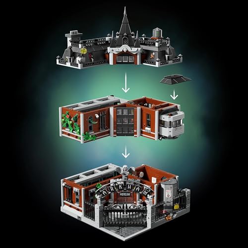 Image of LEGO DC Batman Arkham Asylum Collectible Building Set with 16 Minifigures, Gift for Adults 76300