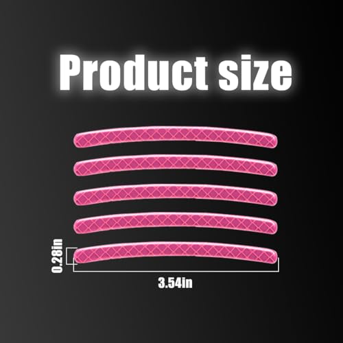 Zipelo 20PCS 0.27 x 3.54 Inch Reflective Wheel Rim Stickers, Pink - Image 2
